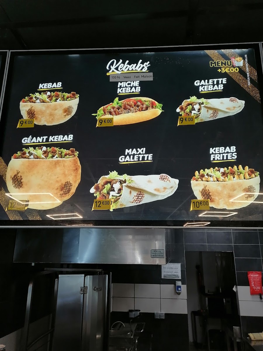 Menu Kebab Du Centre Sain Bel 100%veau (Broche Fait Maison)-7