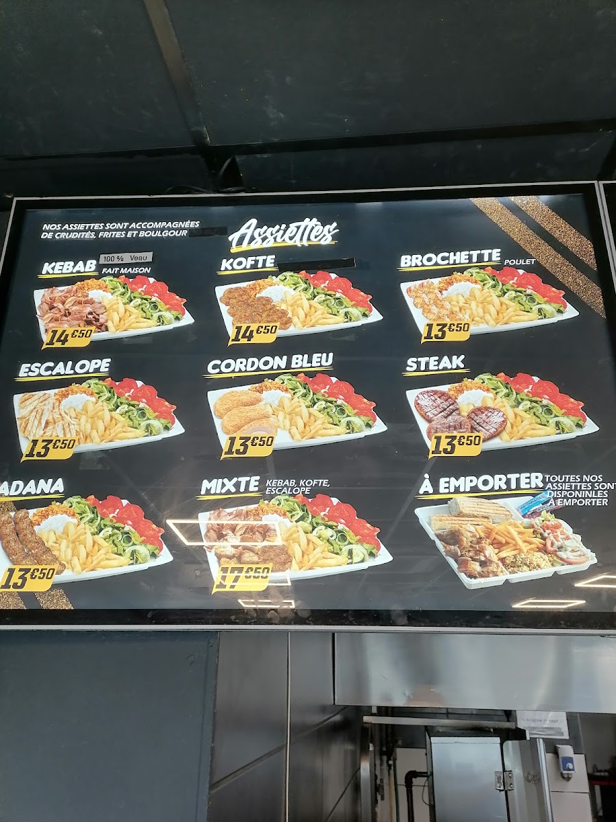 Menu Kebab Du Centre Sain Bel 100%veau (Broche Fait Maison)-9