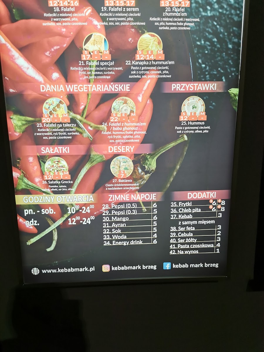Menu Kebab Mark-3