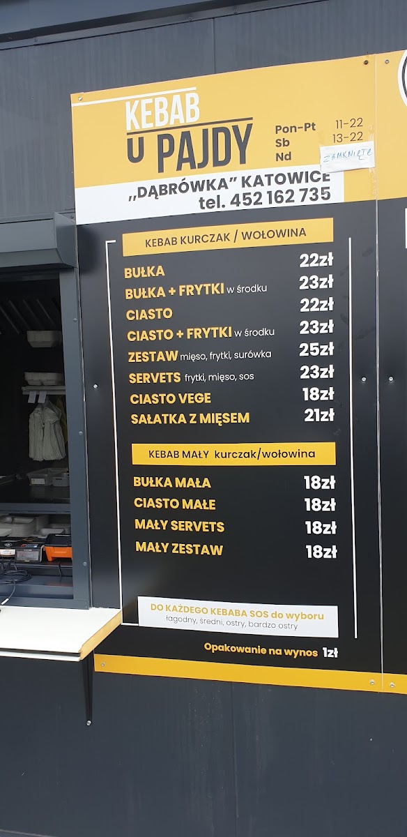 Menu Kebab U Pajdy-10