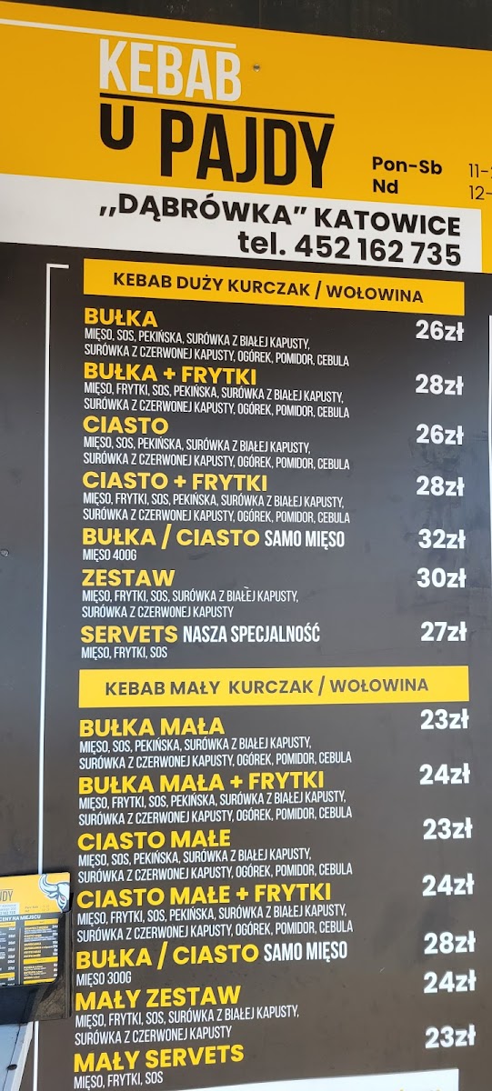 Menu Kebab U Pajdy-9