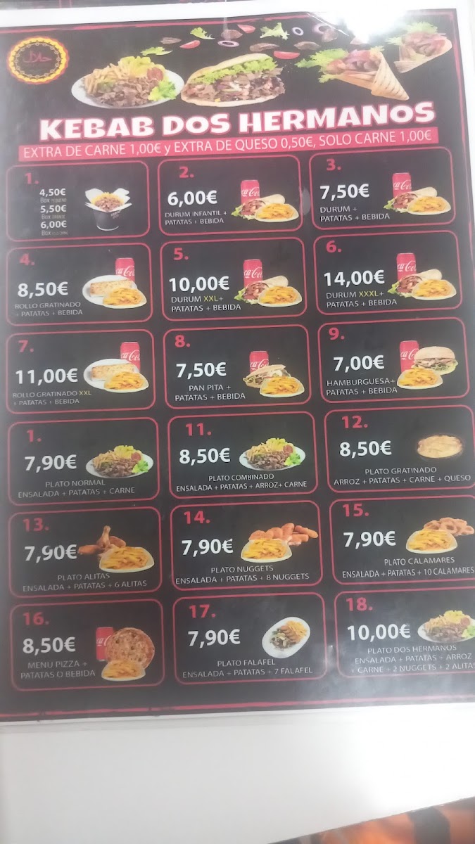 Menu Kebab Y Pizzeria Dos Hermanos-3