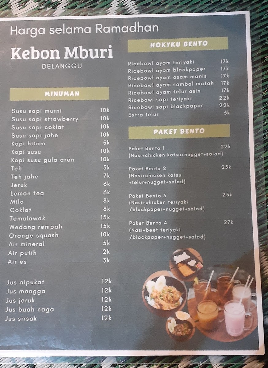 Menu Kebon Mburi Delanggu-2