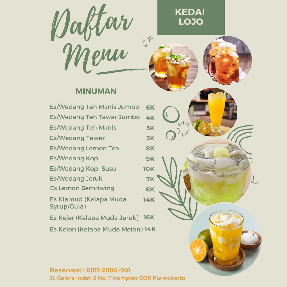 Menu Kedai Lojo Purwokerto-8