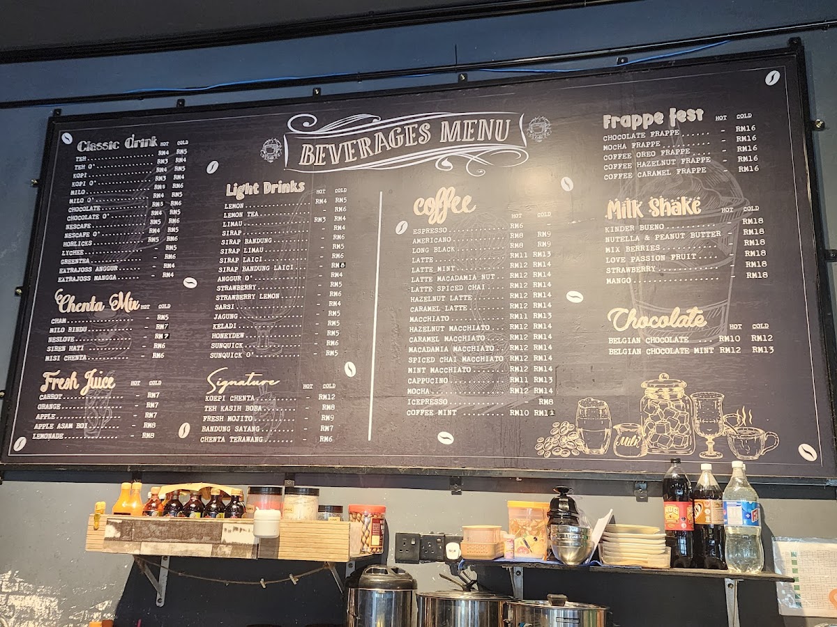 Menu Kedai Makan R&r Koepi Chenta Cafe-4