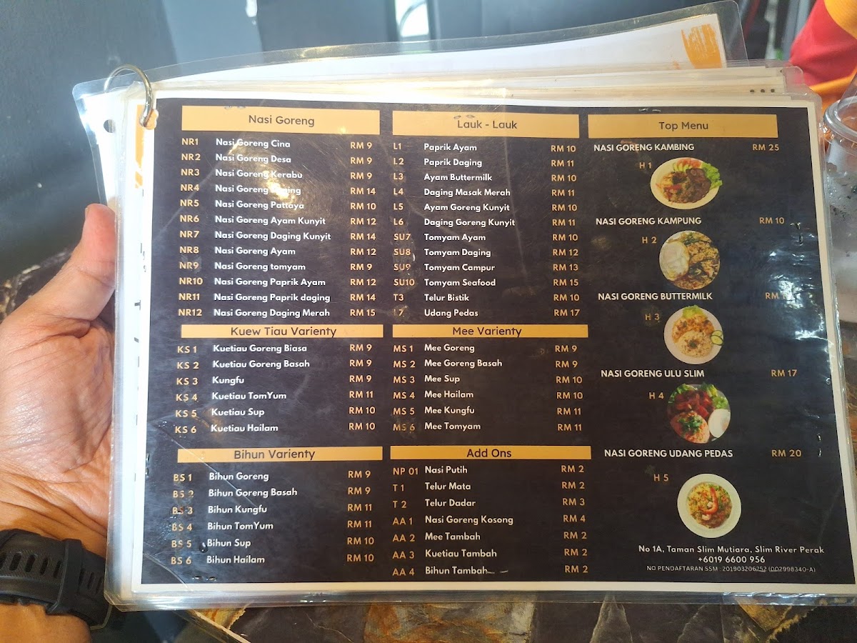 Menu Kedai Makan R&r Koepi Chenta Cafe-7