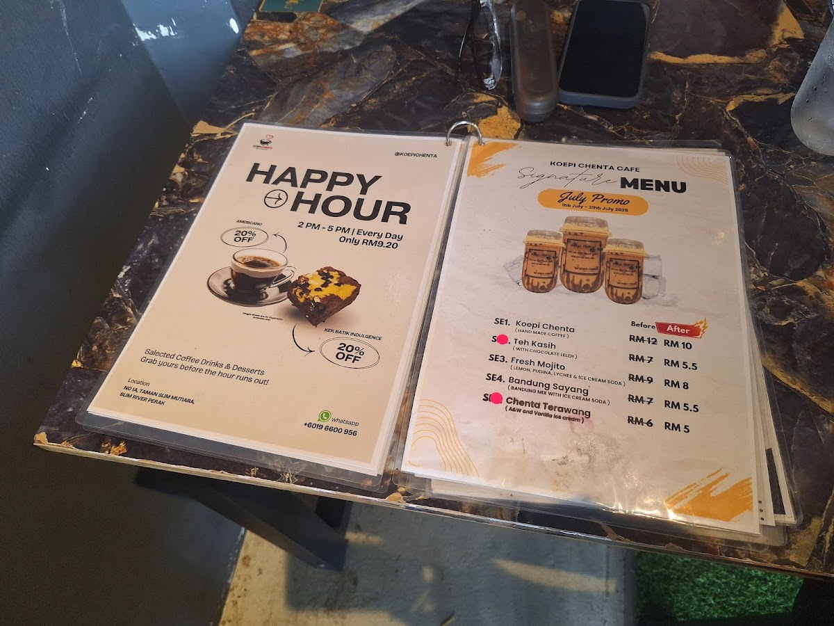 Menu Kedai Makan R&r Koepi Chenta Cafe-9