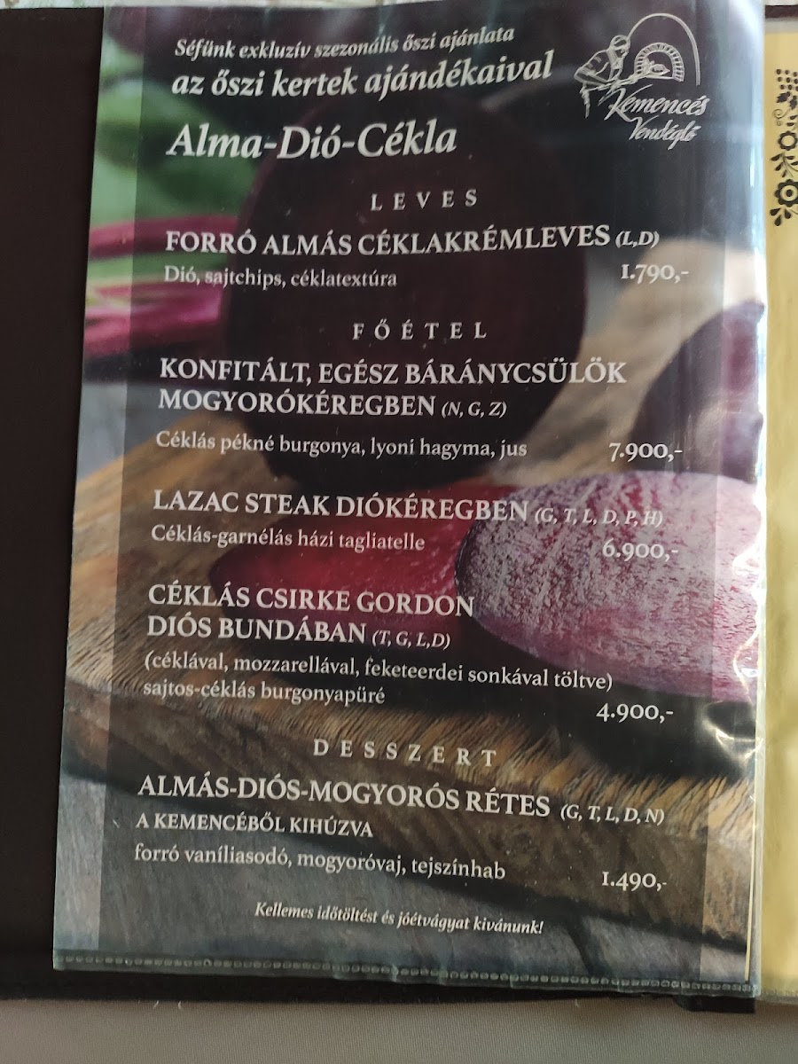 Menu Kemences Vendeglo-7