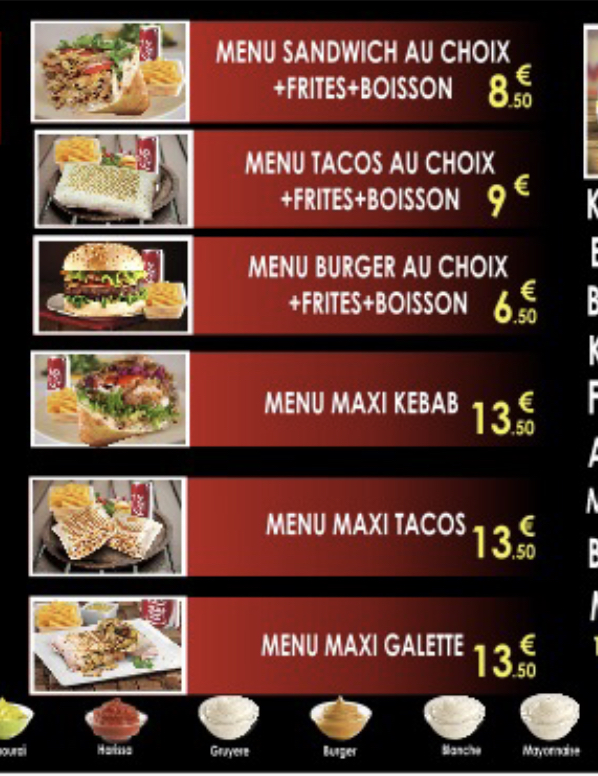 Menu Kendal-5