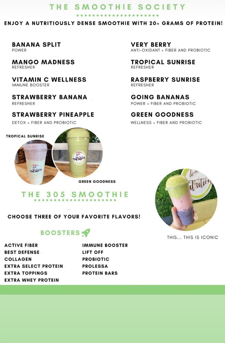 Menu Kendall Life Nutrition.-2