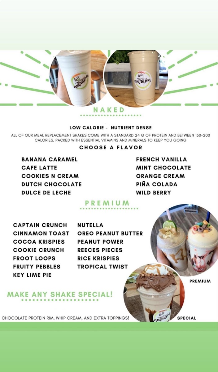 Menu Kendall Life Nutrition.-4
