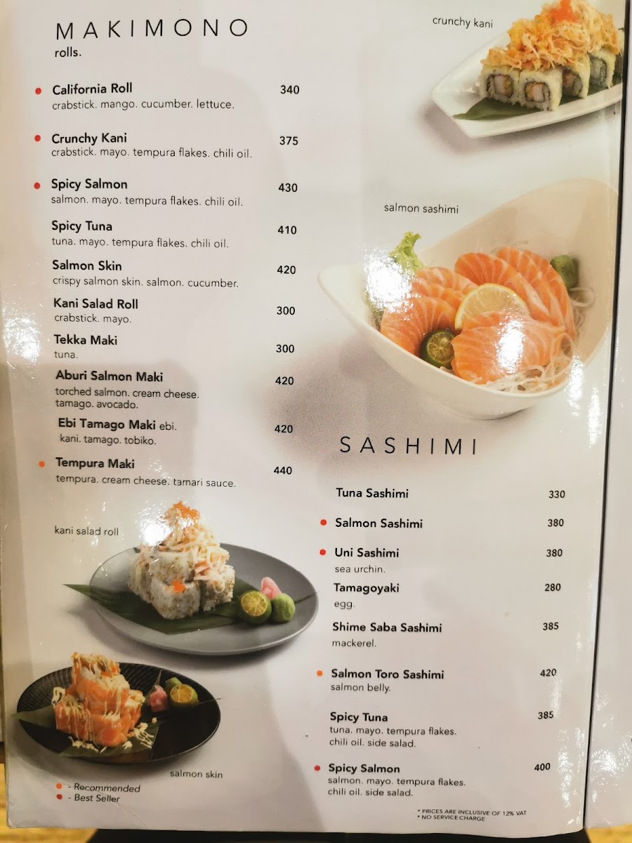 Menu Kenji Tei - Alabang Town Center-1