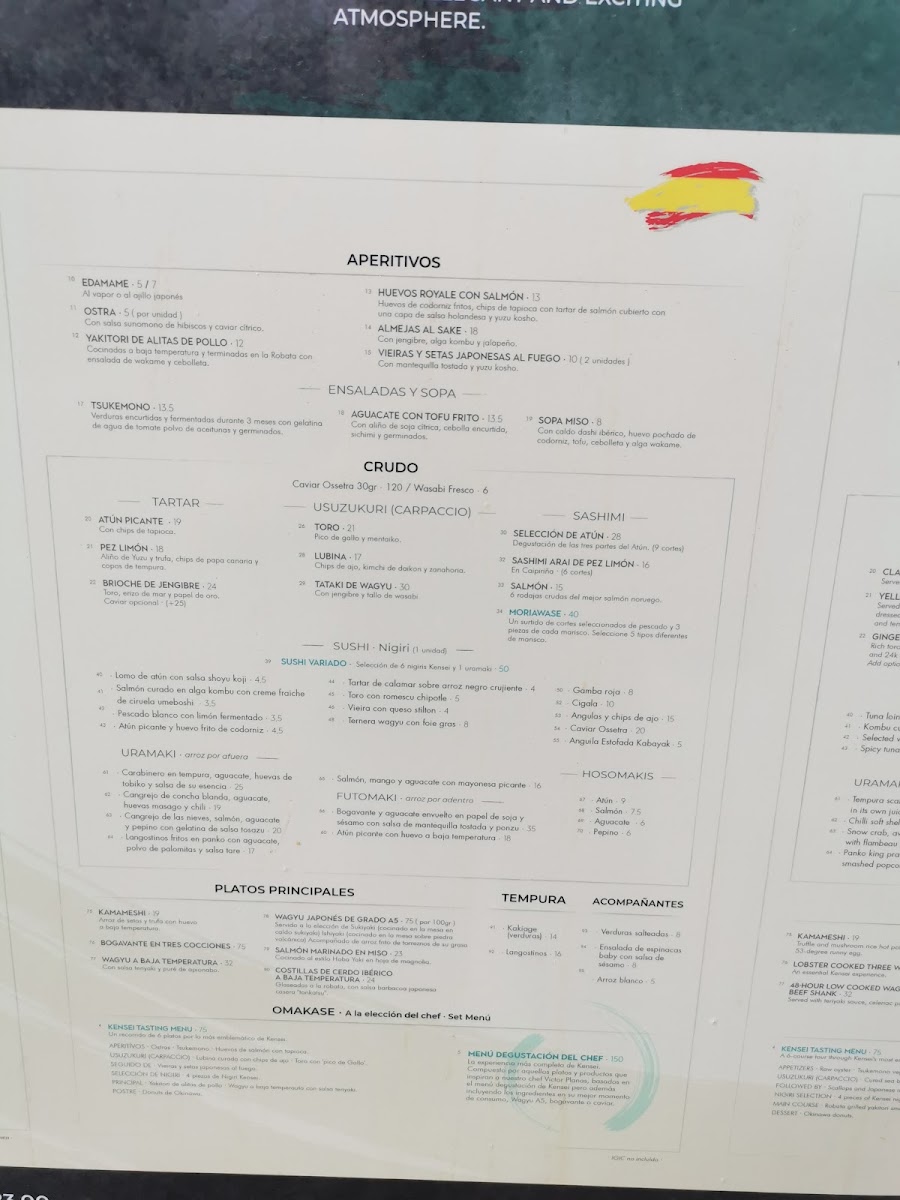 Menu Kensei | Sushi & Japanese Cuisine-10