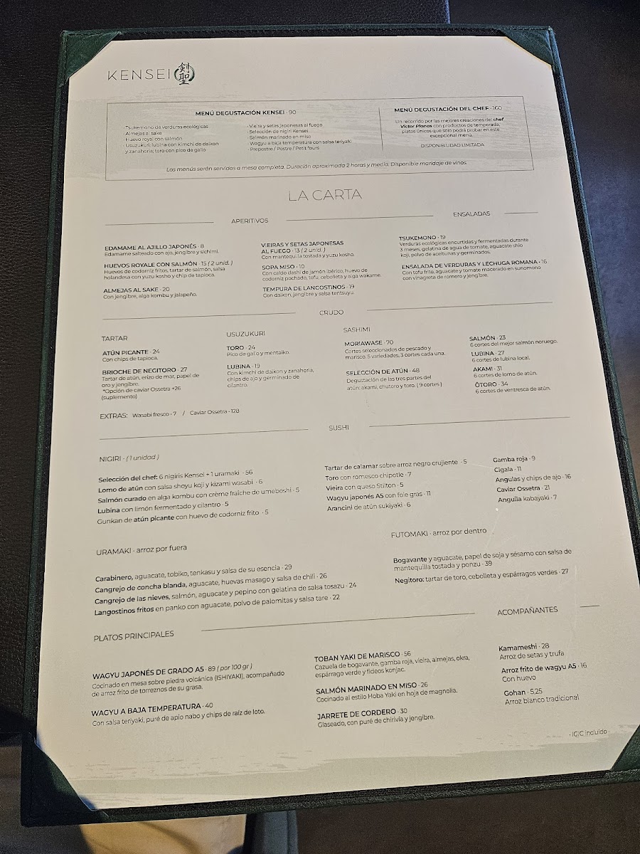 Menu Kensei | Sushi & Japanese Cuisine-3