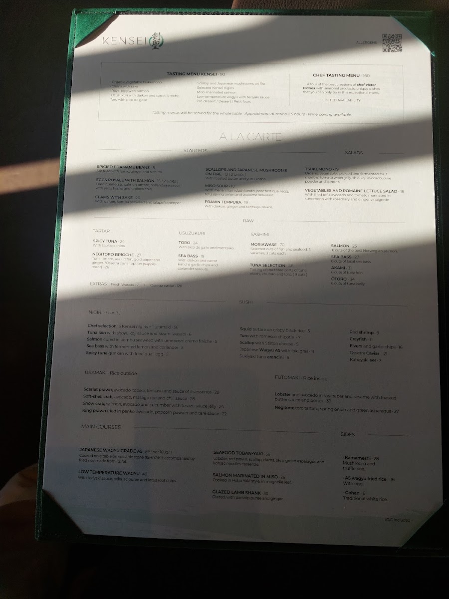 Menu Kensei | Sushi & Japanese Cuisine-5