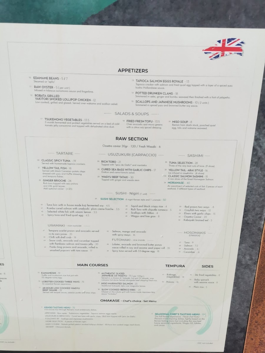 Menu Kensei | Sushi & Japanese Cuisine-7