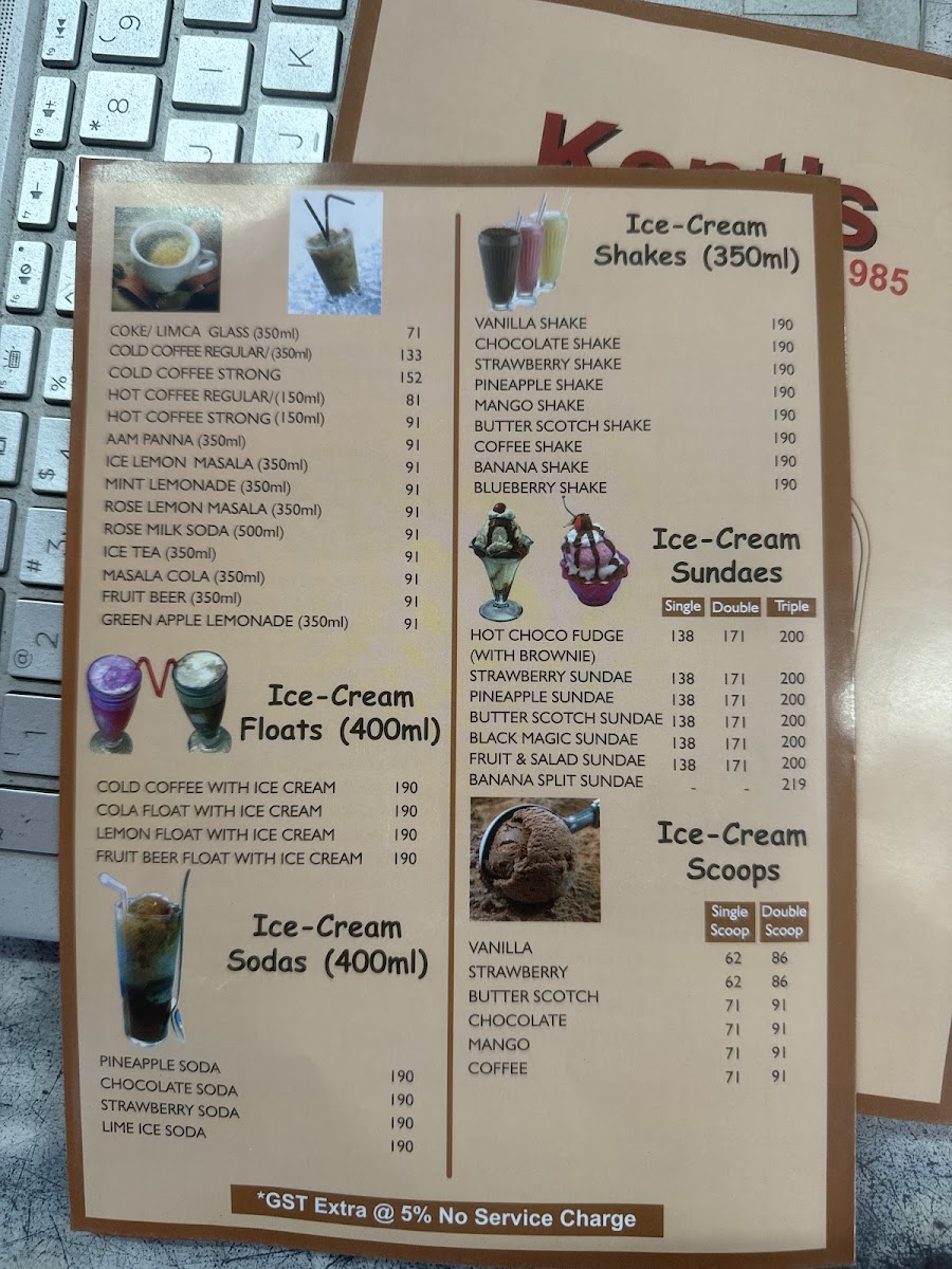 Menu Kent's-1