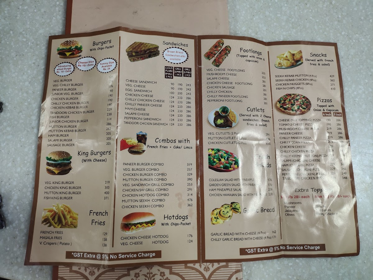 Menu Kent's-5