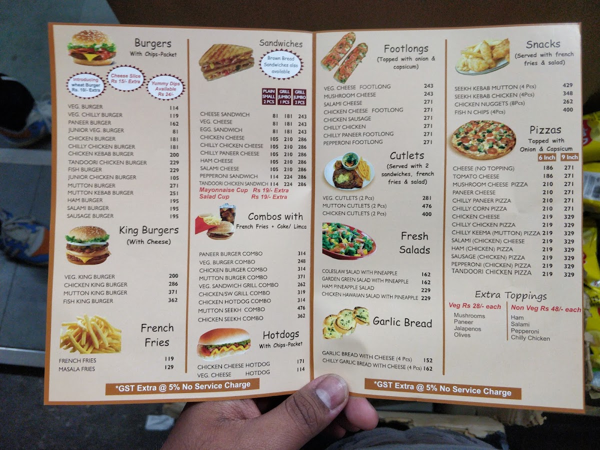 Menu Kent's-9