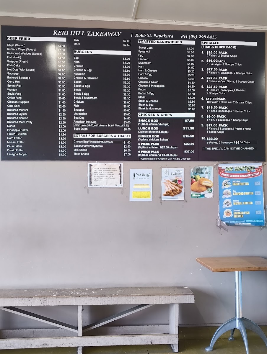 Menu Keri Hill Takeaway-2