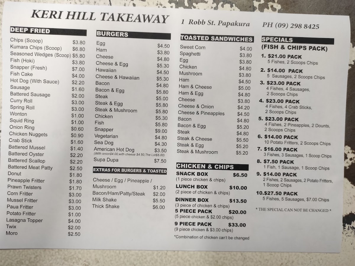 Menu Keri Hill Takeaway-4