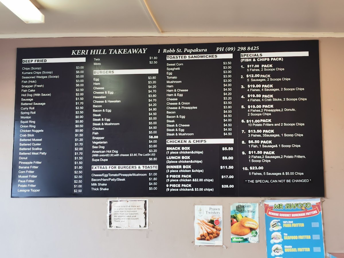 Menu Keri Hill Takeaway-5