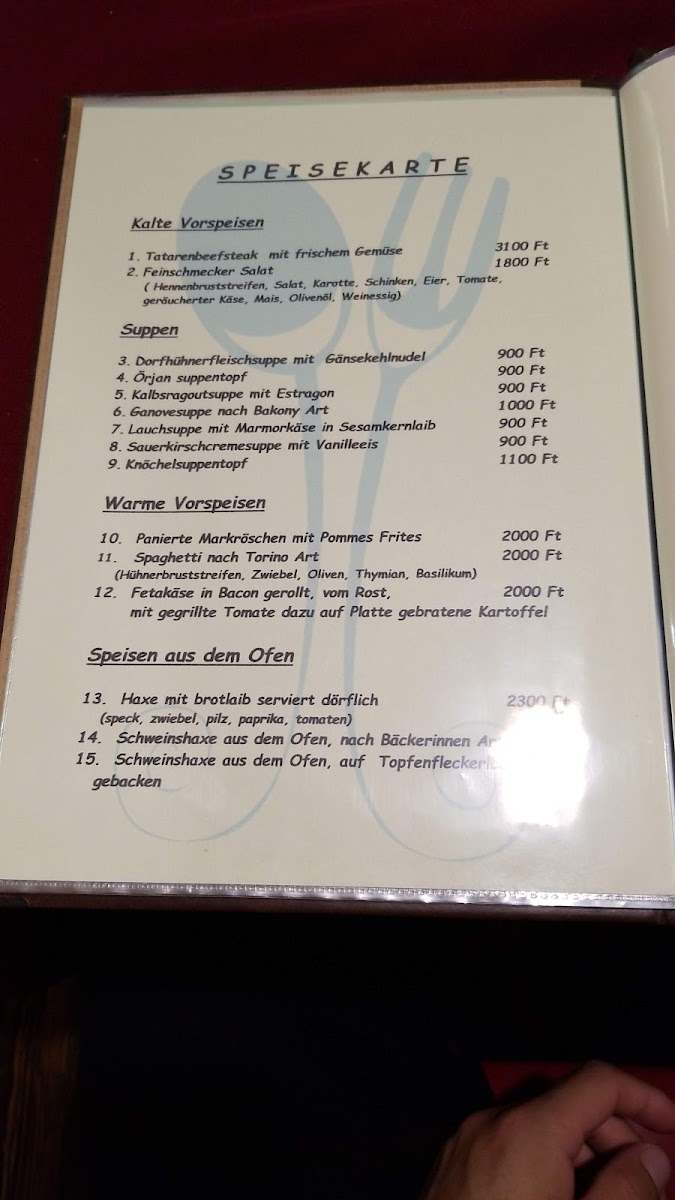 Menu Kert Étterem Caffé & Grill-4