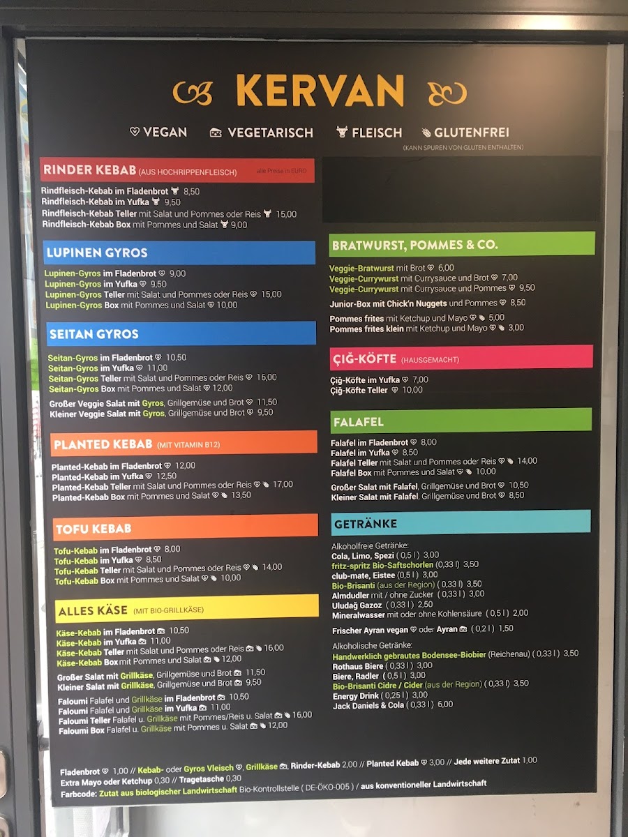Menu Kervan Imbiss - Vegan Vegetarisch Klassisch-1