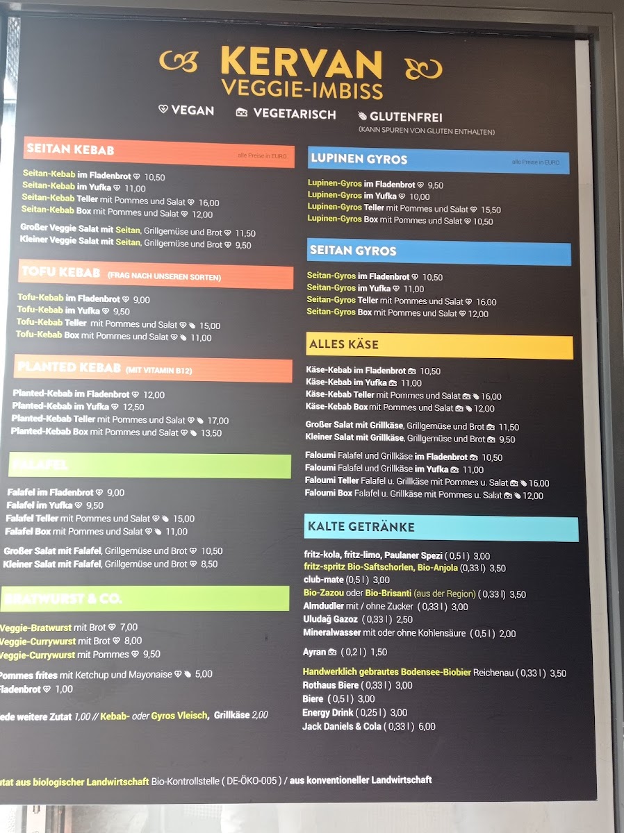 Menu Kervan Imbiss - Vegan Vegetarisch Klassisch-8