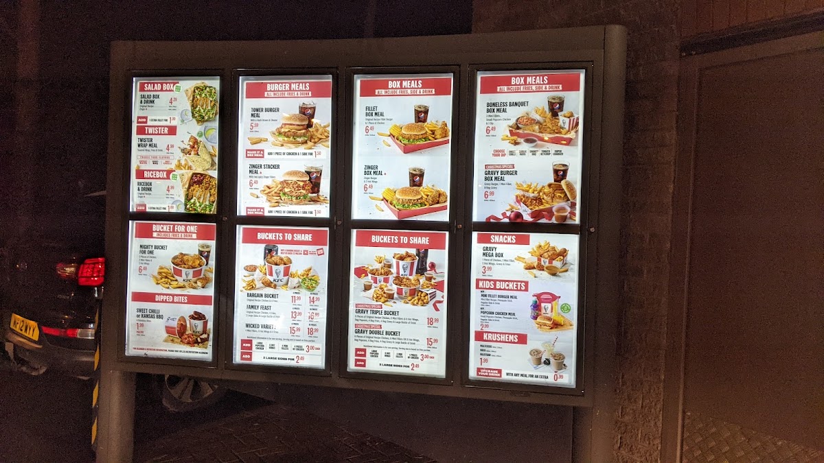 Menu Kfc Bristol - Hengrove Leisure Park-1