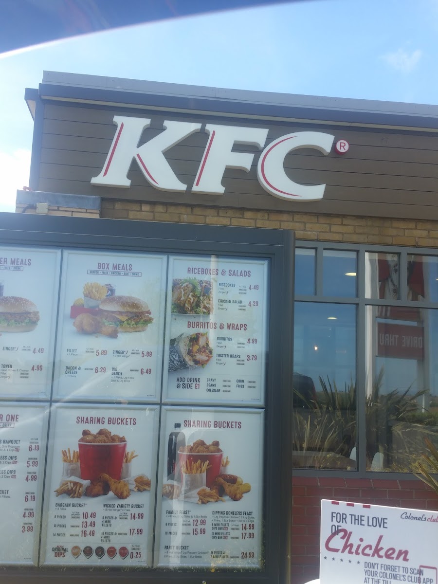 Menu Kfc Broadstairs - Westwood Retail Park-1