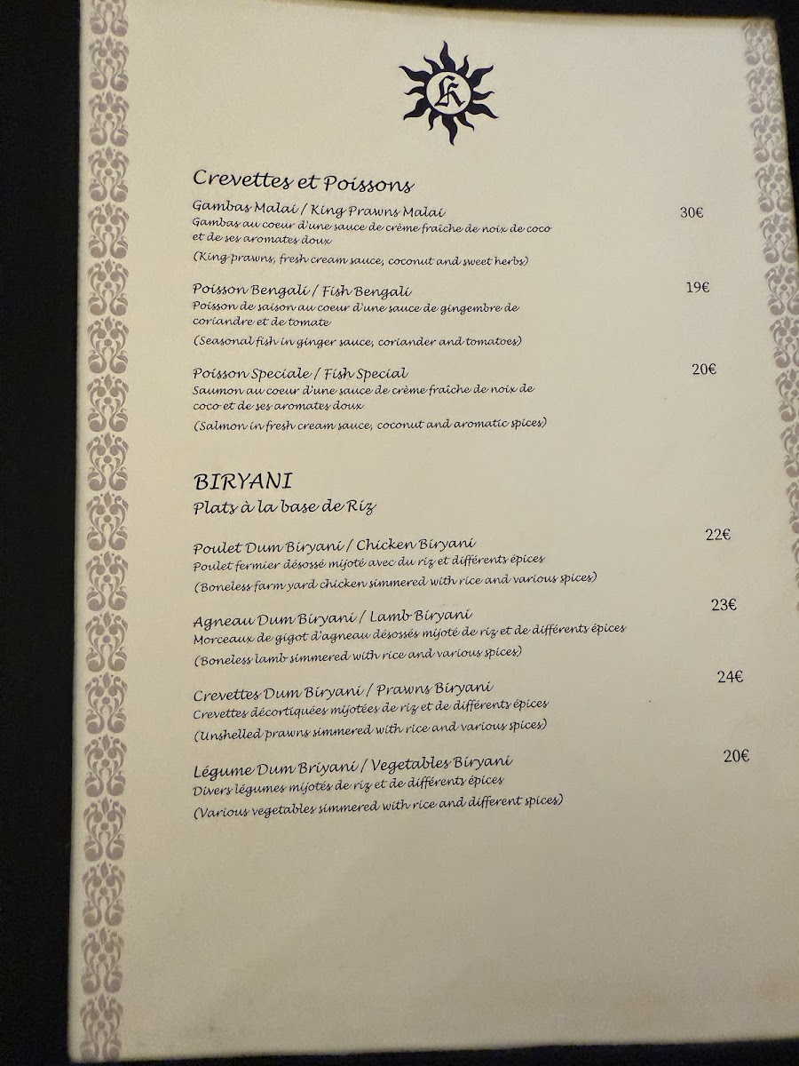 Menu Khajuraho-2