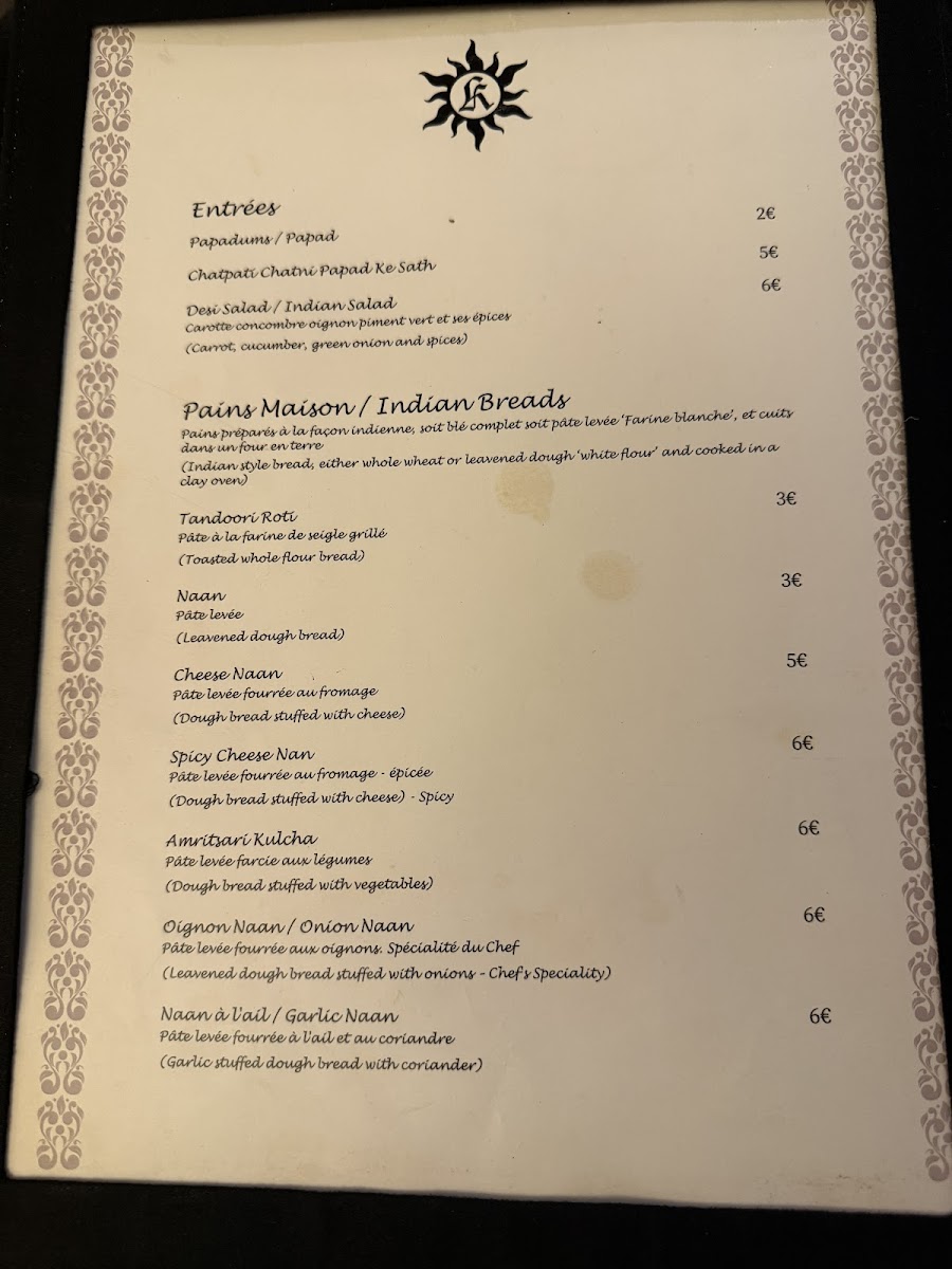 Menu Khajuraho-4
