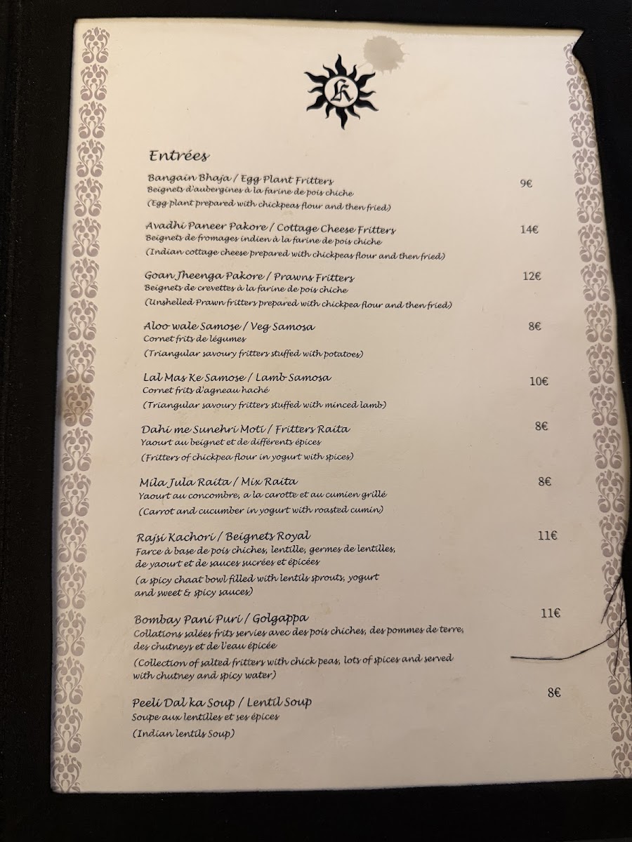 Menu Khajuraho-7