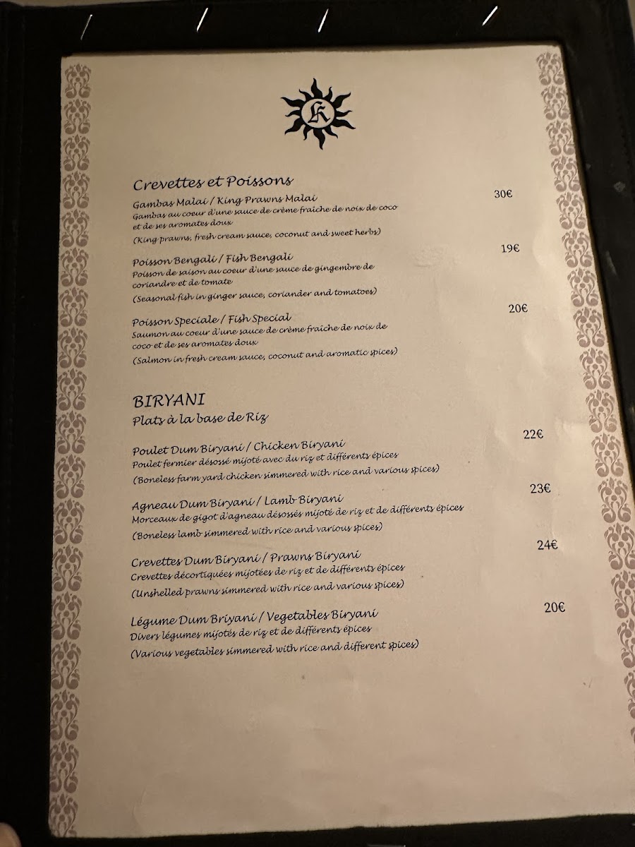Menu Khajuraho-9