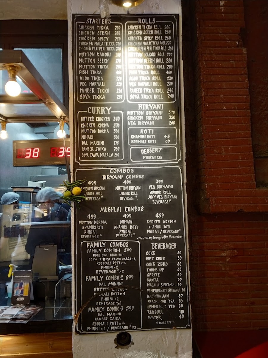 Menu Khan Chacha - Khan Market-10