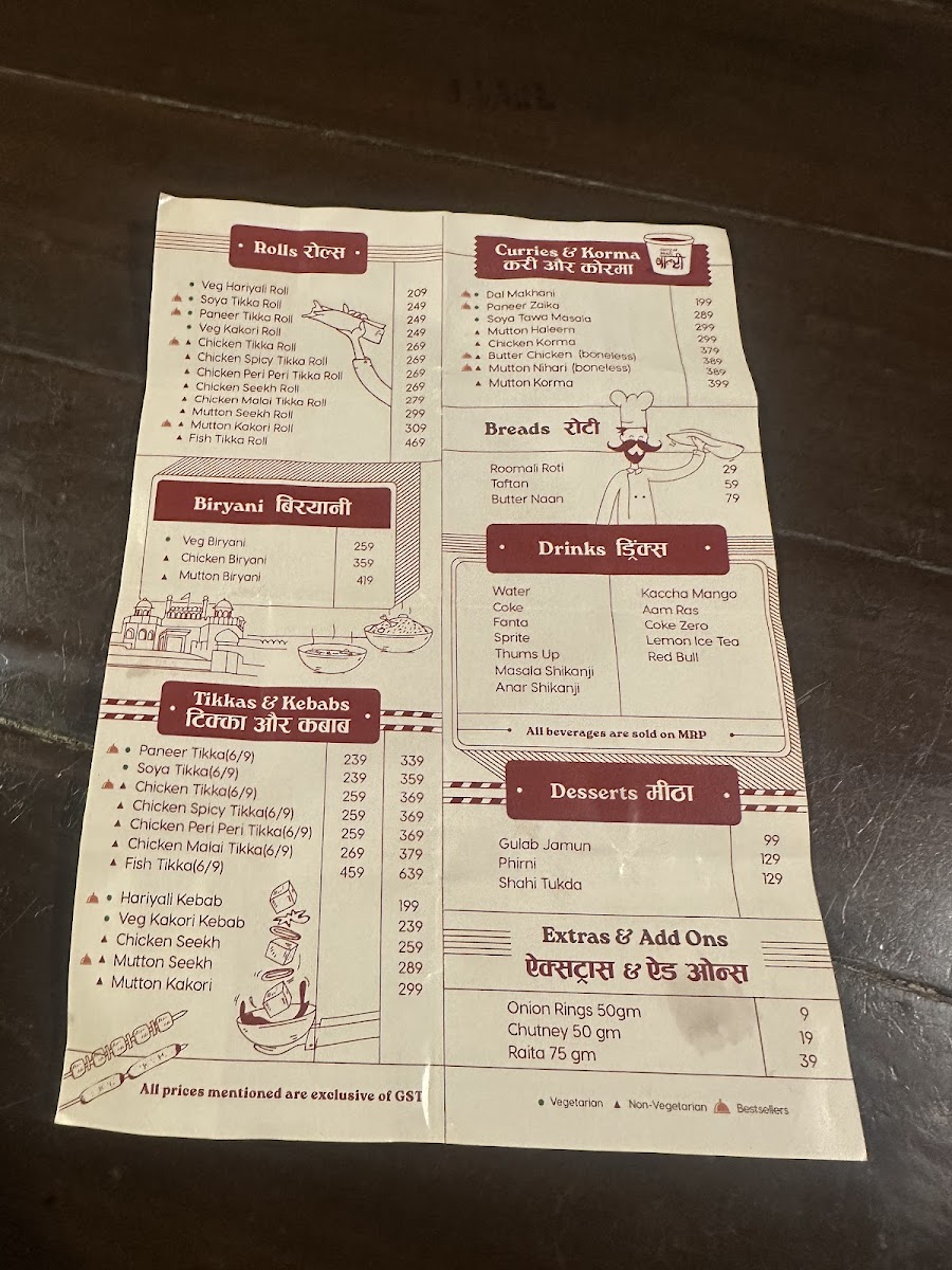 Menu Khan Chacha - Khan Market-3