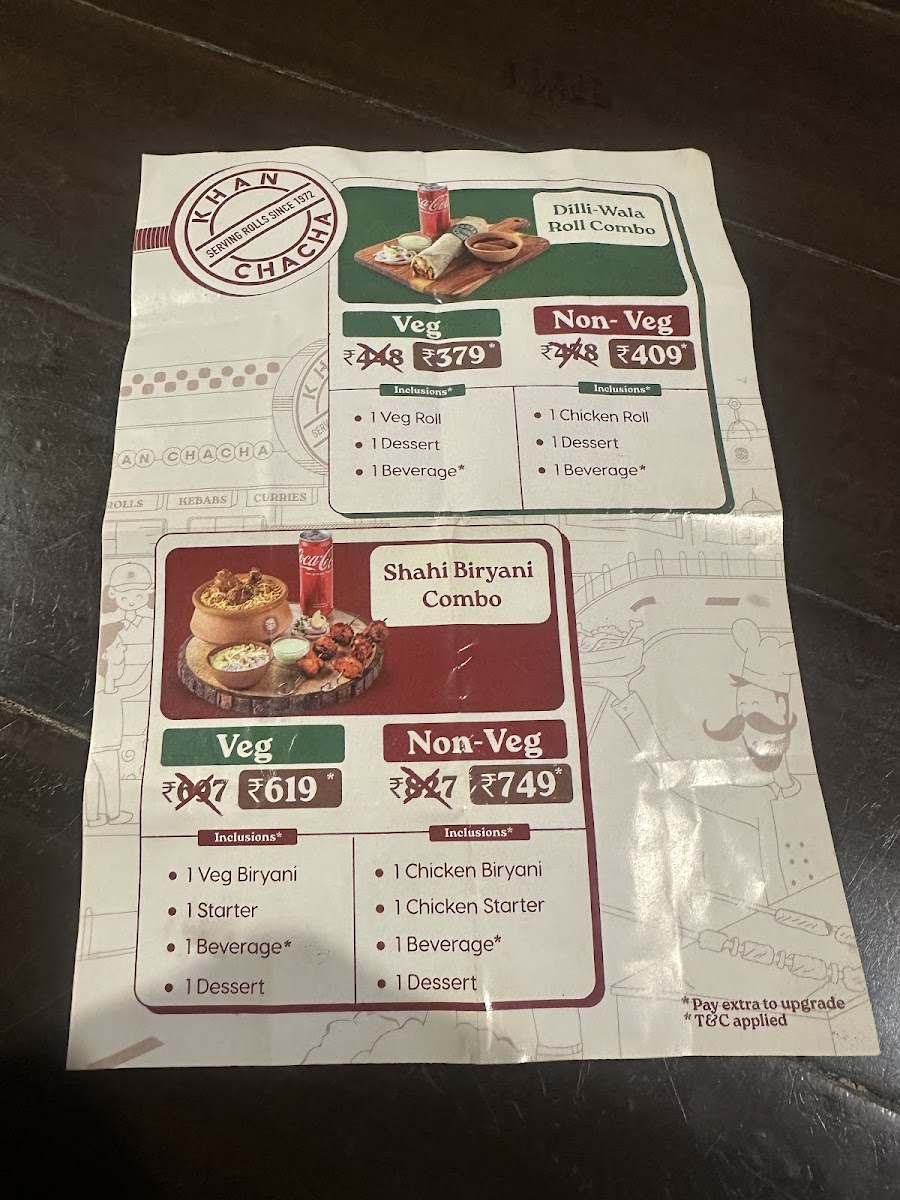 Menu Khan Chacha - Khan Market-5
