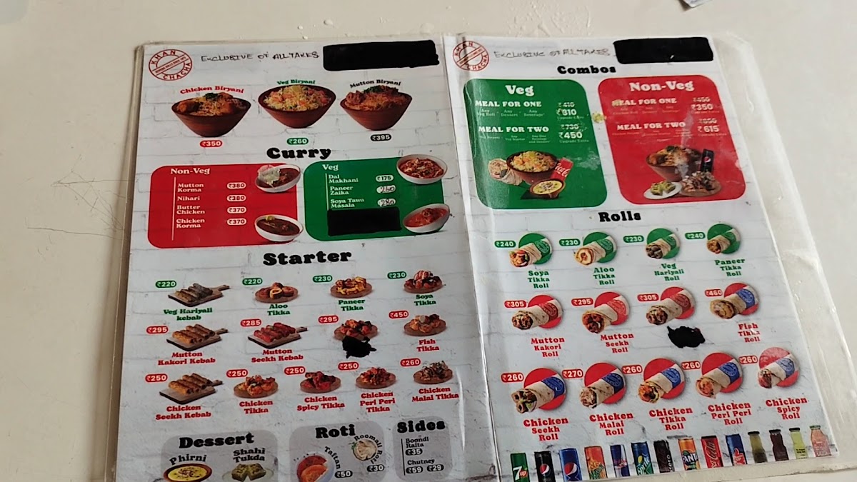 Menu Khan Chacha - Khan Market-6