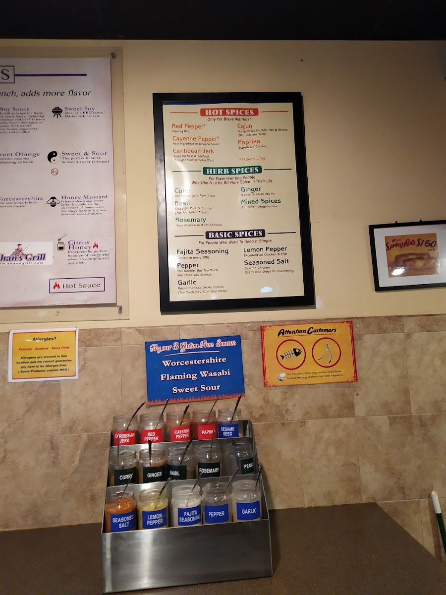 Menu Khan's Grill-1