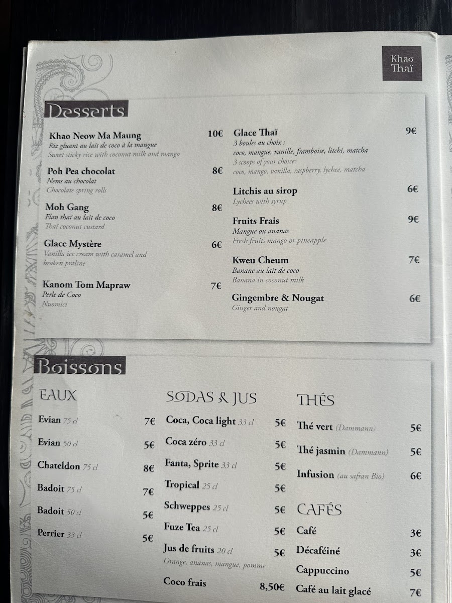 Menu Khao Thai Sévigné-3