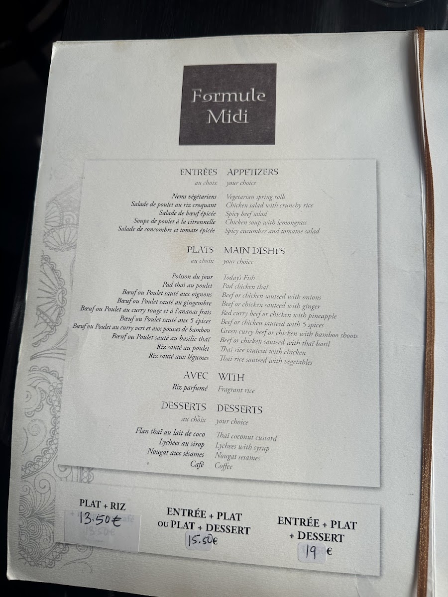 Menu Khao Thai Sévigné-6