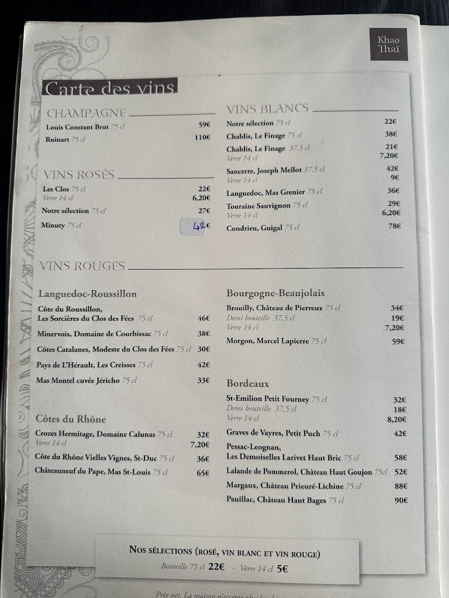 Menu Khao Thai Sévigné-9