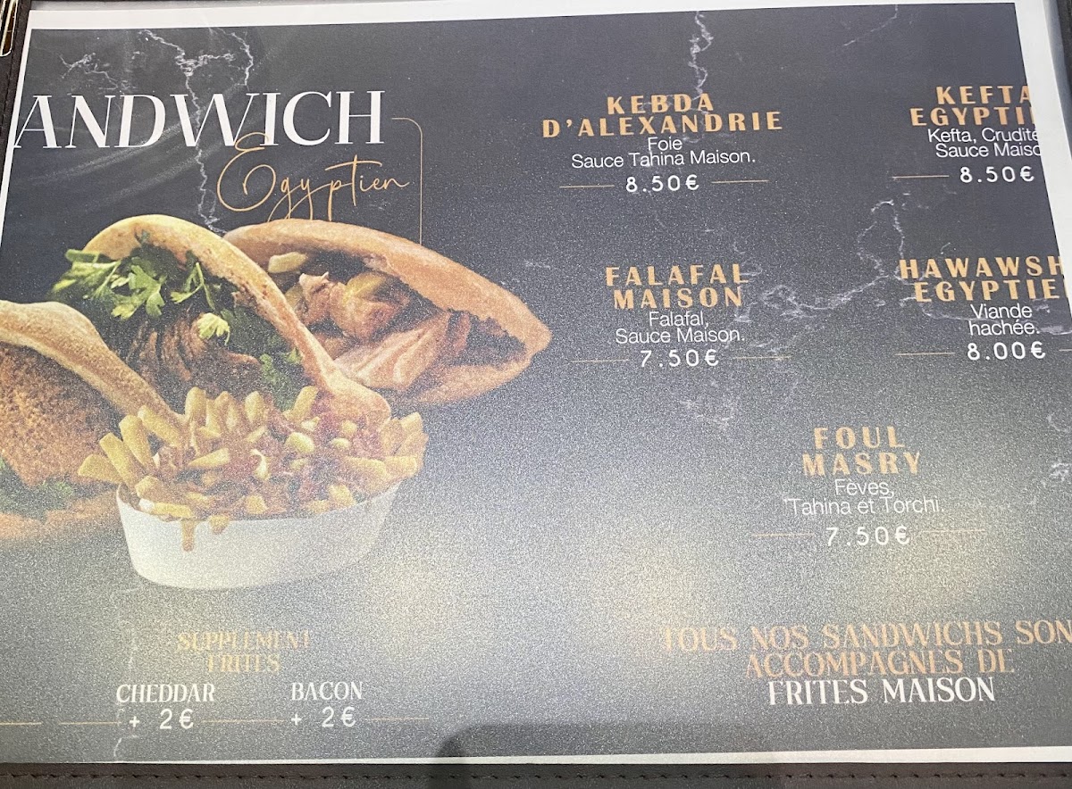 Menu Kheops-5