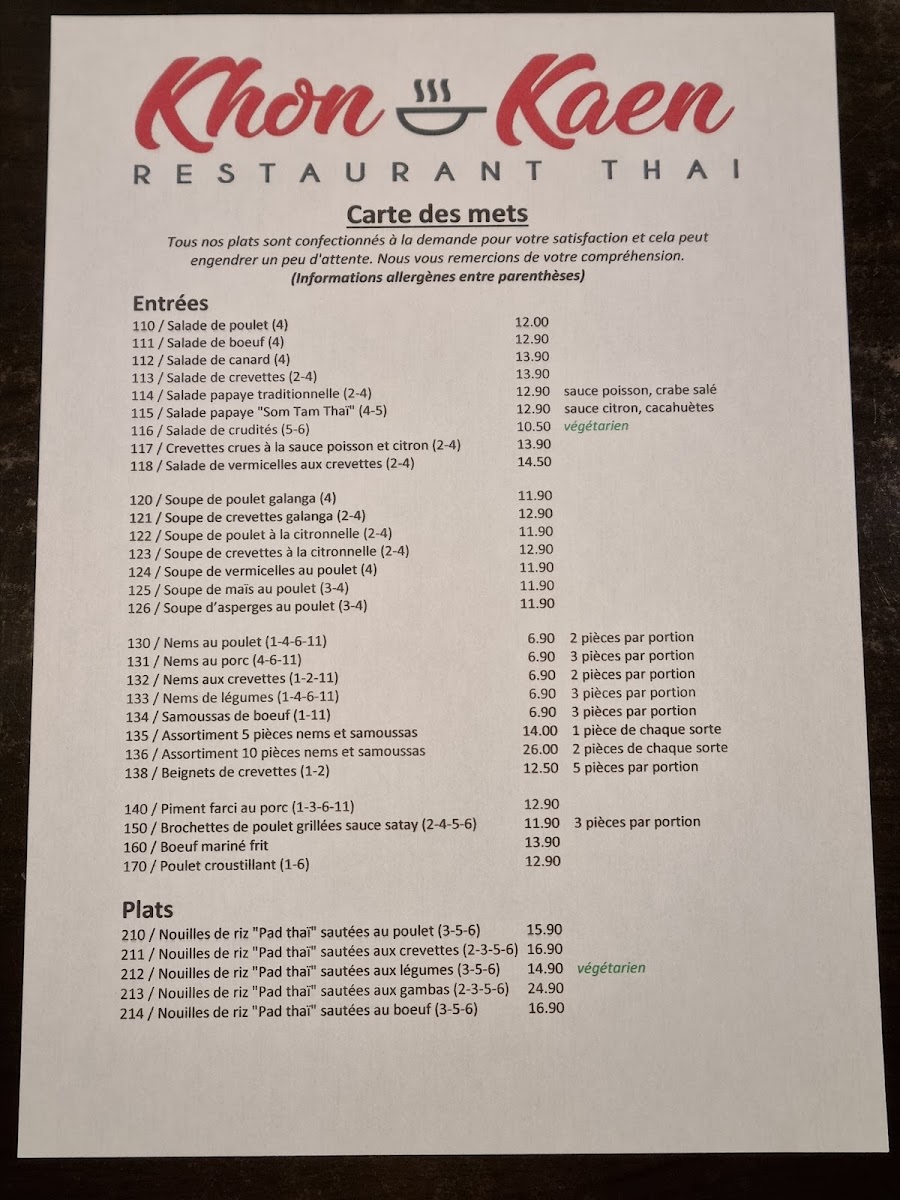 Menu Khon Kaen Thai Restaurant-3