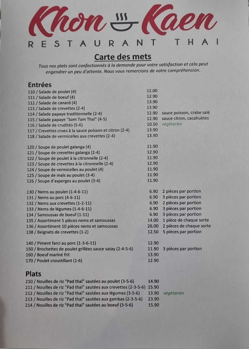 Menu Khon Kaen Thai Restaurant-6