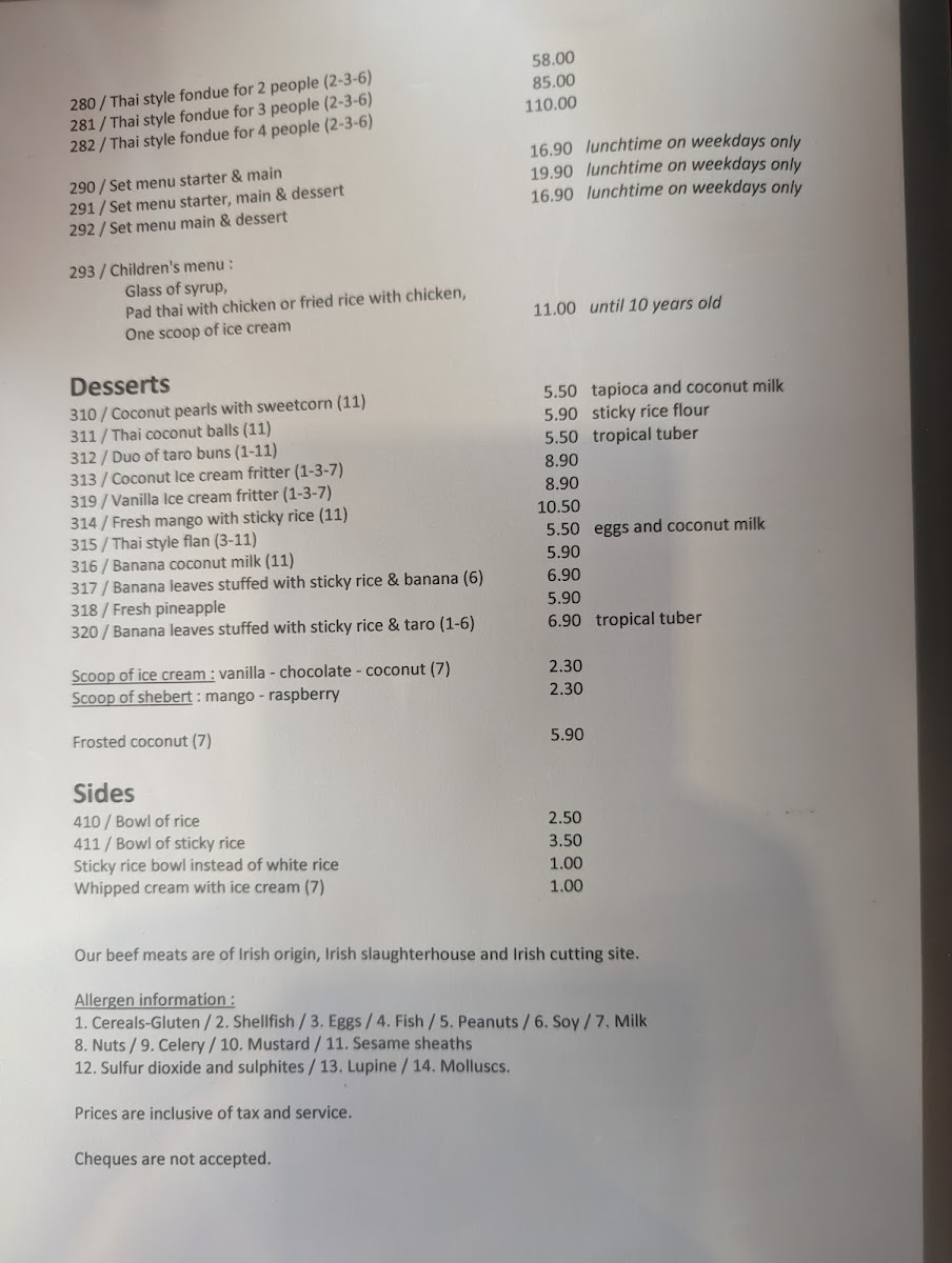 Menu Khon Kaen Thai Restaurant-9