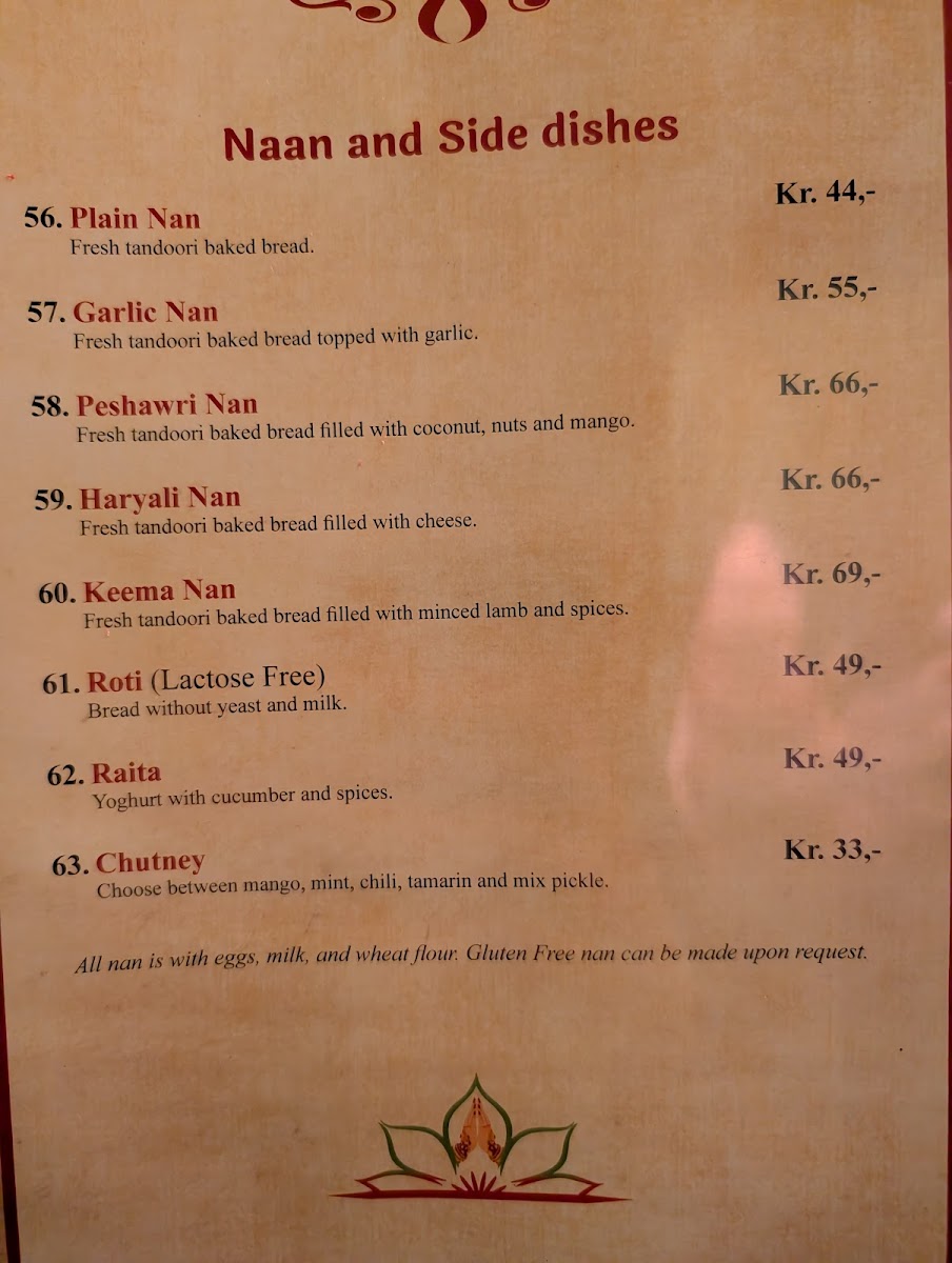 Menu Khushi Indian Cuisine - Oslo-3