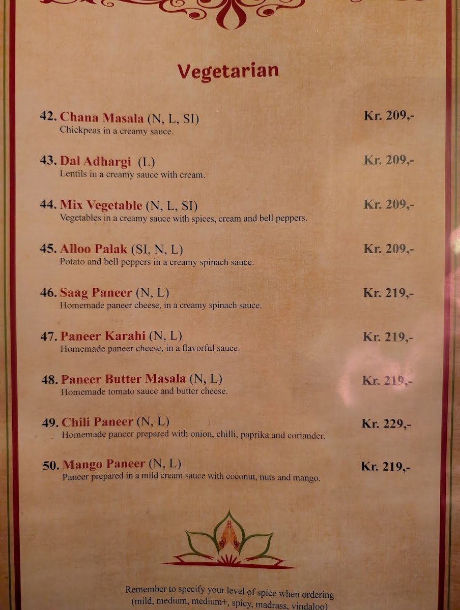 Menu Khushi Indian Cuisine - Oslo-5