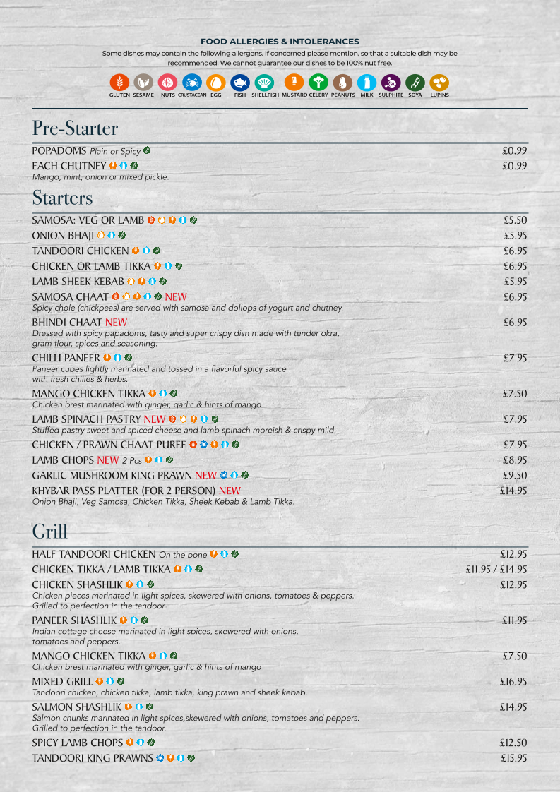 Menu Khyber Pass-3